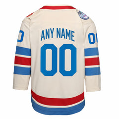 New York Rangers Outerstuff Youth 2026 NHL Winter Classic Premier Custom Jersey - White | US 203585795