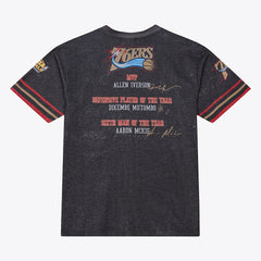 Philadelphia 76ers Hardwood Classics Originals Collection 2000-2001 Team Roster T-Shirt Black - Mitchell & Ness