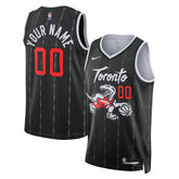 Toronto Raptors Unisex 2025/26 City Edition Swingman Custom Jersey Black - Nike