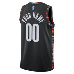 Brooklyn Nets Unisex 2025/26 City Edition Swingman Custom Jersey Black - Nike