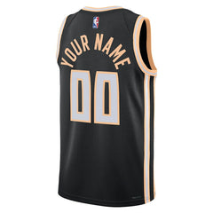 Atlanta Hawks Unisex 2025/26 City Edition Swingman Custom Jersey Black - Nike