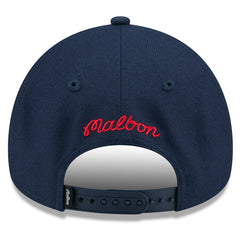 Washington Wizards x Malbon Golf Unisex 9FORTY A-Frame Adjustable Hat Navy - New Era