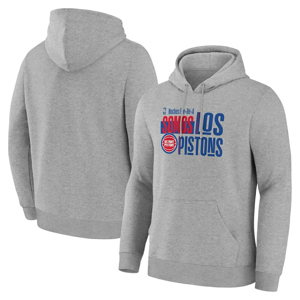 Detroit Pistons Noches Training Hoodie Gray