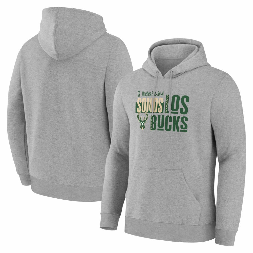 Milwaukee Bucks Noches Training Hoodie Gray outlet