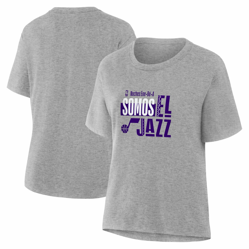Utah Jazz Women's Noches Training T-Shirt Gray outlet