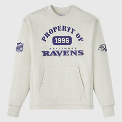 Baltimore Ravens OVO x NFL Unisex Fleece Sweatshirt - Heather Gray Sweatshirts