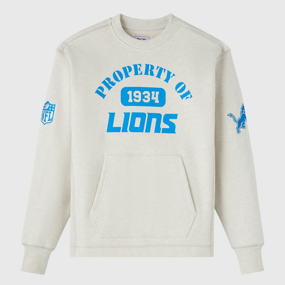 Detroit Lions OVO x NFL Unisex Fleece Sweatshirt - Heather Gray Sweatshirts