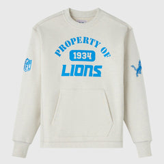 Detroit Lions OVO x NFL Unisex Fleece Sweatshirt - Heather Gray Sweatshirts