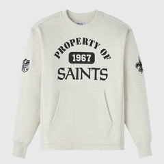 New Orleans Saints OVO x NFL Unisex Fleece Sweatshirt - Heather Gray Sweatshirts