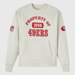 San Francisco 49ers OVO x NFL Unisex Fleece Sweatshirt - Heather Gray Sweatshirts
