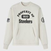 Pittsburgh Steelers OVO x NFL Unisex Fleece Sweatshirt - Heather Gray Sweatshirts
