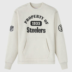 Pittsburgh Steelers OVO x NFL Unisex Fleece Sweatshirt - Heather Gray Sweatshirts