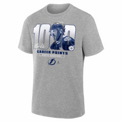 Nikita Kucherov Tampa Bay Lightning 1000 Career Points Legacy T-Shirt - Gray | US 203601012