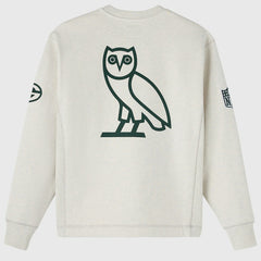 Green Bay Packers OVO x NFL Unisex Fleece Sweatshirt - Heather Gray Sweatshirts