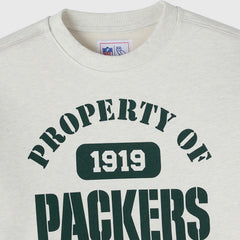 Green Bay Packers OVO x NFL Unisex Fleece Sweatshirt - Heather Gray Sweatshirts