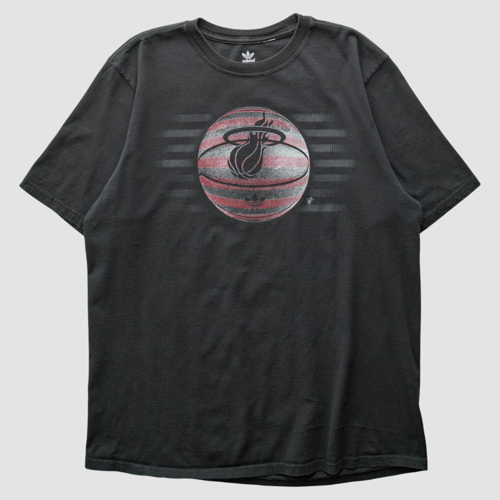 Miami Heat 2010s T-shirt Black Vintage - Adidas