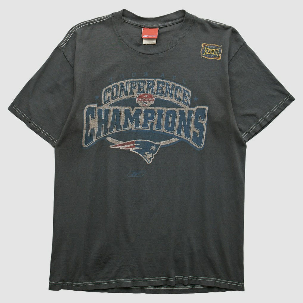 New England Patriots Reebok 2000s T-shirt - Charcoal T-shirts