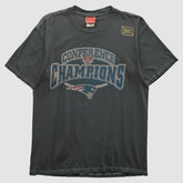 New England Patriots Reebok 2000s T-shirt - Charcoal T-shirts
