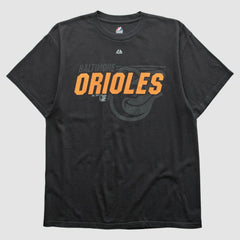 Baltimore Orioles Majestic 2000s T-shirt - Black - Vintage T-shirts
