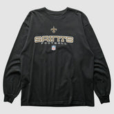New Orleans Saints 2000s Long Sleeve T-shirt - Black T-shirts