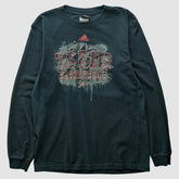 Philadelphia 76ers 2000s Long Sleeve T-shirt Black Vintage - Adidas