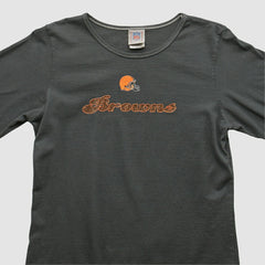 Cleveland Browns NFL 2000s Long Sleeve T-shirt - Charcoal T-shirts