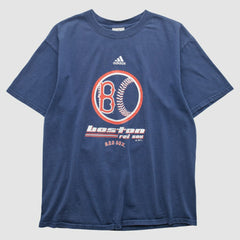 Boston Red Sox Adidas 2004 T-shirt - Navy - Vintage T-shirts