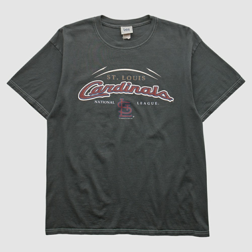 St. Louis Cardinals Lee Apparel 2004 T-shirt - Black - Vintage T-shirts