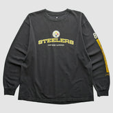 Pittsburgh Steelers NFL 2000s Long Sleeve T-shirt - Black T-shirts