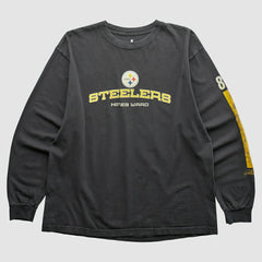 Pittsburgh Steelers NFL 2000s Long Sleeve T-shirt - Black T-shirts