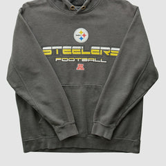 Pittsburgh Steelers NFL 2010s Hooded Pullover Sweatshirt - Gray Pullover