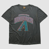 Arizona Diamondbacks Nutmeg Mills 90s T-shirt - Charcoal - XVintage T-shirts