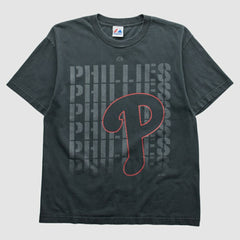 Philadelphia Phillies Majestic 2010s T-shirt - Black - Vintage T-shirts