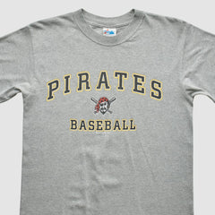 Pittsburgh Pirates Majestic 2000 T-shirt - Heather Gray - Vintage T-shirts