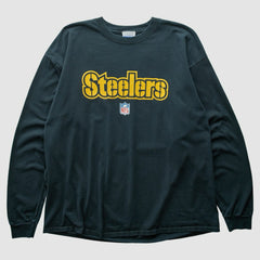 Pittsburgh Steelers Reebok 2000s Long Sleeve T-shirt - Black T-shirts