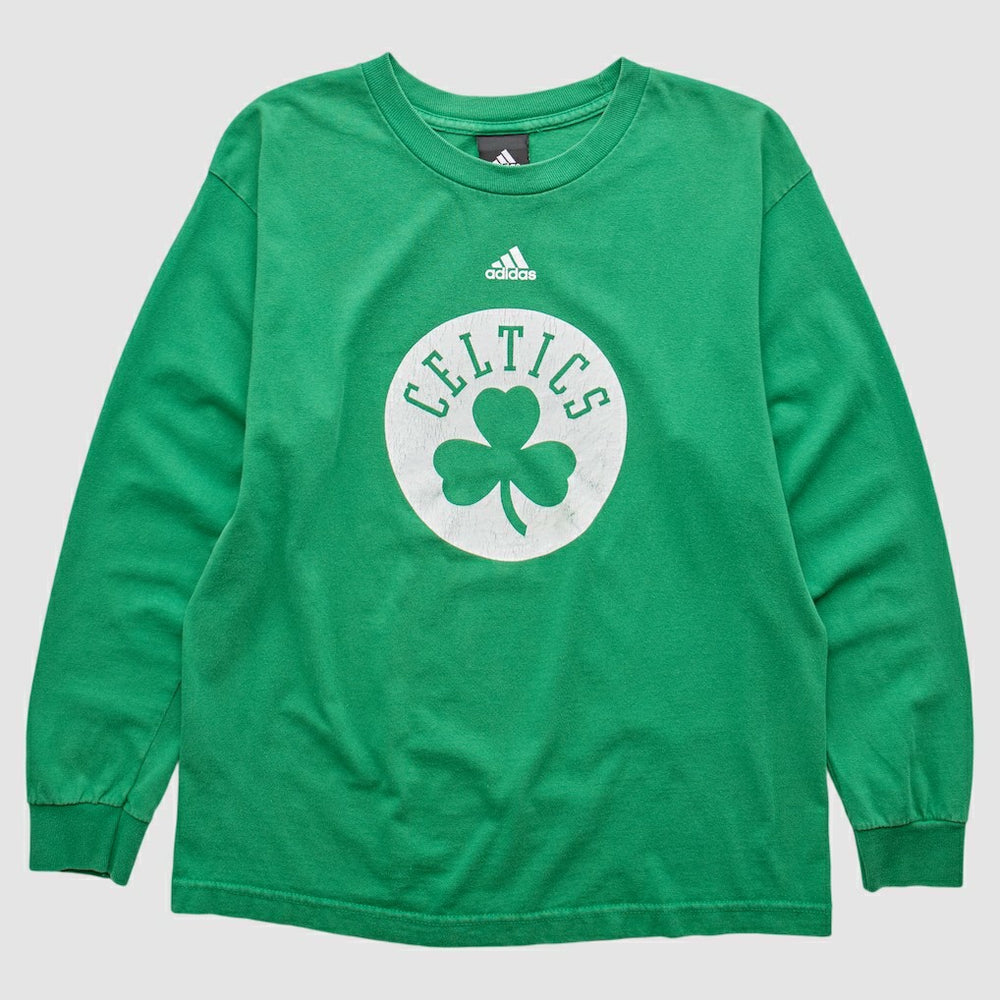 Boston Celtics 2010s Long Sleeve T-shirt Green Vintage - Adidas