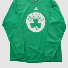 Boston Celtics 2010s Long Sleeve T-shirt Green Vintage - Adidas
