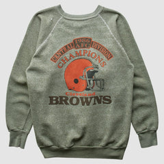 Cleveland Browns 1986 Pullover Sweatshirt - Olive Pullover