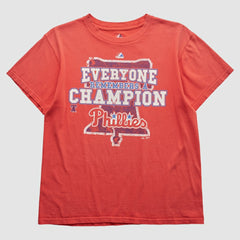 Philadelphia Phillies Majestic 2009 T-shirt - Red - Vintage T-shirts