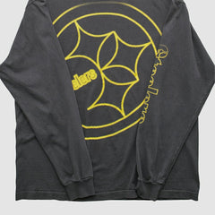 Pittsburgh Steelers Reebok 2000s Long Sleeve T-shirt - Charcoal T-shirts