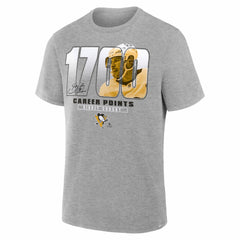 Sidney Crosby Pittsburgh Penguins Legacy Milestone T-Shirt - Gray | US 203608172