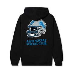 Detroit Lions AntiSocialSocialClub x NFL Unisex Impact Hoodie - Black Hoodies