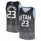 Lauri Markkanen Utah Jazz 2025/26 City Edition Fast Break Jersey Black - Fanatics