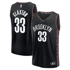 Nic Claxton Brooklyn Nets Youth 2025/26 City Edition Fastbreak Jersey Black - Fanatics