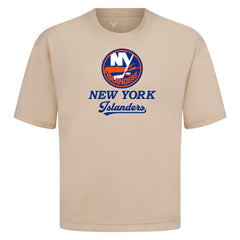 New York Islanders Levelwear Team Surge Luxe Signature Knit T-Shirt - Khaki | US 203613883