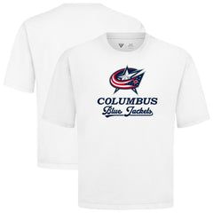 Columbus Blue Jackets Levelwear Team Surge Luxe Signature Knit T-Shirt - White | US 203613884
