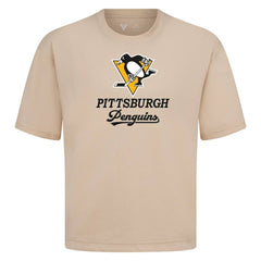 Pittsburgh Penguins Levelwear Team Surge Luxe Signature Knit T-Shirt - Khaki | US 203613890