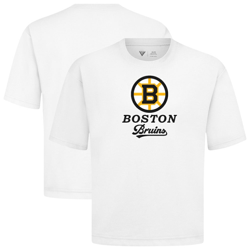 Boston Bruins Levelwear Team Surge Luxe Signature Knit T-Shirt - White | US 203613894