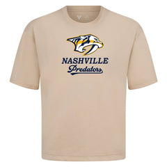 Nashville Predators Levelwear Team Surge Luxe Signature Knit T-Shirt - Khaki | US 203613915