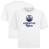 Edmonton Oilers Levelwear Team Surge Luxe Signature Knit T-Shirt - White | US 203613925